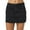 Black, variant on Women Denim Mini Skirt Casual A Line High Waist Button Zipper Closure Five Pocket Design Raw Hem Skirt Light Blue L