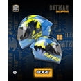 thumbnail image 5 of Casco para motocicleta EDGE de niños Batman Azul Brillante M, 5 of 5