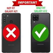Samsung Galaxy A12 Case, [Not fit for Samsung Galaxy A10/ Galaxy A11], STARSHOP Drop Protection Ring Kickstand Cover- Red