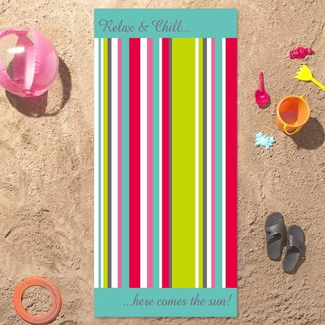 Toalla de Playa de Microfibra onlyliua Estampada Absorbente de Secado Rápido