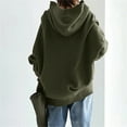 thumbnail image 7 of Baberdicy Zip up Hoodie Women, Women's Cute Hoodies Teen Girl Fall Jacket Oversized Sweatshirts Casual Clothes Zip up Hoodie with Pocket Essentials Hoodie Army Green, 7 of 7