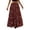Red, variant on uvwlwu Women's Polka Dot Maxi Skirt Elastic High Waist Tiered Ruffle Flowy A Line Lightweight Versatile Four Season Casual Vacation Everyday Bottom,M