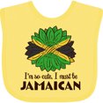 thumbnail image 3 of Inktastic I'm So Cute, I Must Be Jamaican Jamaica Flag Sunflower Boys or Girls Baby Bib, 3 of 4