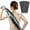 Black, variant on Exfoliating Shower Towel, Loofah Back Scrubber, Back Exfoliator for Shower, Long Exfoliating Back Scrubber Bath Towel, Dual Handle Shower Washcloth for Men Women Full Body Back Cleaning 1Pcs