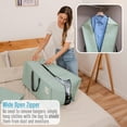 thumbnail image 3 of 10 Pack Moving Bags w/Backpack Straps, Heavy Duty, Moving Boxes Alternative, Packing Supplies, Large Storage Totes for Dorm Room Essentials with Zipper for Clothes (Clear, 10 Pack), 3 of 5