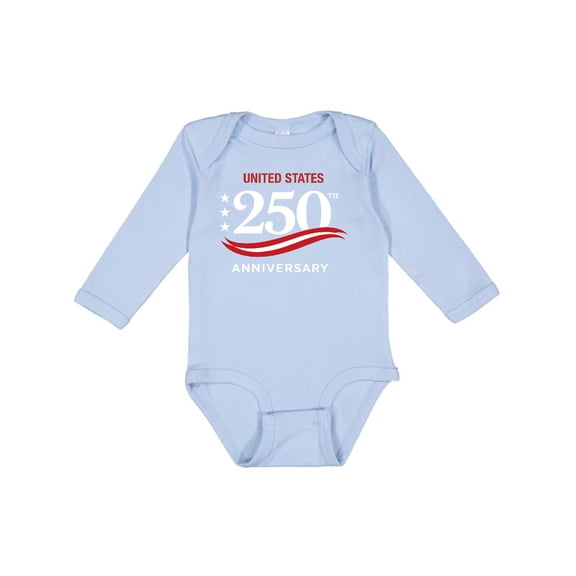 Inktastic United States 250th Anniversary Celebration Boys or Girls Long Sleeve Baby Bodysuit