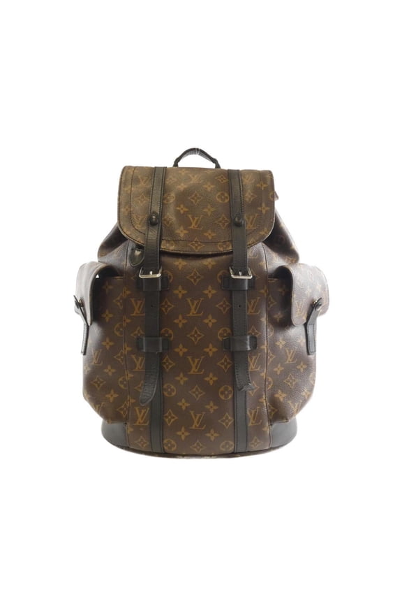 Pre-Owned Louis Vuitton Monogram Macassar Christopher MM Backpack M43735