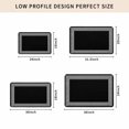 thumbnail image 5 of Black Geometric Door Mat Indoor Outdoor, Country Farm Traditional Chinese Tile Non Slip Welcome Mat with Rubber Backing, Absorbent Fabric Front Door Mats Entryway Rug for Home Patio Entrance 16"x24", 5 of 9