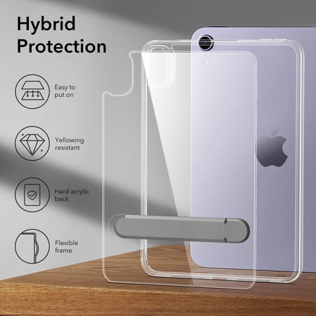 ESR iPad mini7 ケース (A17 Pro、2024) iPad mini 第7/6世代 スタンド付きケース (2024/2021) 3スタンドモード スリムで軽量落下防止 Pencil Pro/USB-C対応