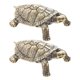 thumbnail image 1 of 2pcs Gold Turtle Figurines Vintage Brass Turtle Statues Decorative Animal Ornament DIY Craft Small Brass Metal Turtle Desktop Ornament for Rustic Offi, 1 of 3