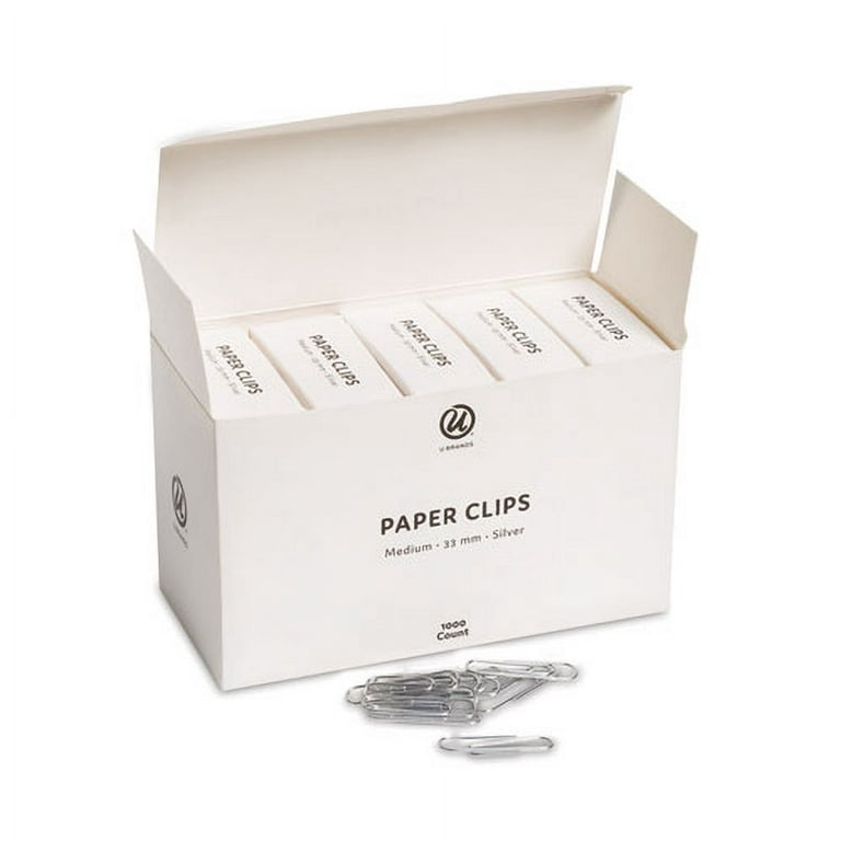 Officemate Small #3 Size Paper Clips, Silver, 200 in Pack (97219)