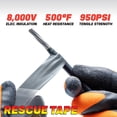 thumbnail image 4 of Cinta adhesiva de silicona autofundible Rescue Tape Bond It de 1 cm x 3,6 m, color amarillo, 4 of 9