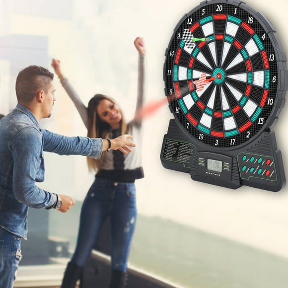 Electronic Dartboard Darts Automatic Scoring with Music, LCD Screen Display Fun Entertainment Tools for Home, Office