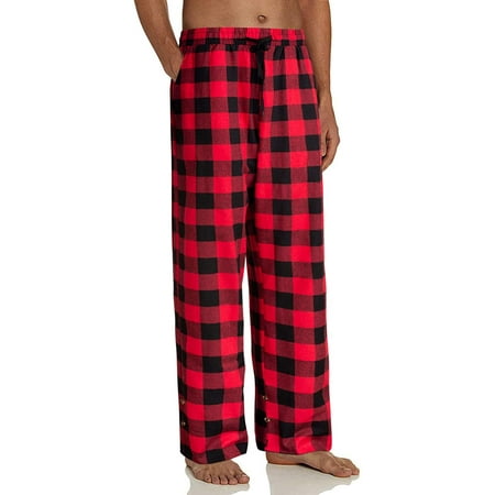 

Men s Casual Cotton Pajama Long Pant Elastic Waistband Plaid Sleepwear Lounge Pants