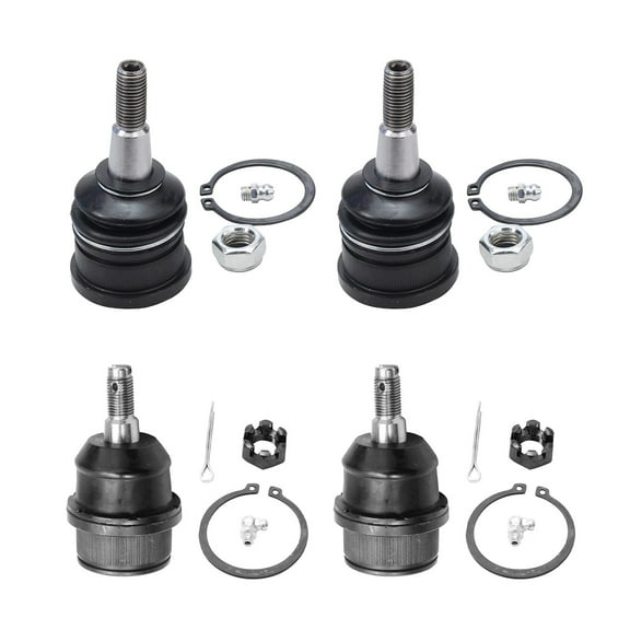 Detroit Axle - Front 4pc Ball Joints for 2005-2010 Jeep Grand Cherokee Commander, 4 Lower & Upper Ball Joints 2005 2006 2007 2008 2009 2010 Replacement