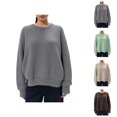 thumbnail image 1 of Chandails pour Femmes 2025 Automne Hiver Chandail Ample à Col Rond Décontracté Coupe Grand Tendance, 1 of 8