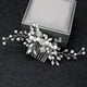 thumbnail image 4 of Pasador de novia, plateado, con perlas y brillantes, para boda y damas de honor, 4 of 6