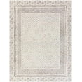 thumbnail image 4 of BoutiqueRugs Burdette Farmhouse Black and White Soft Neutral Area Rug - Boho Oriental Medallion Carpet for Bedroom, Living Room, Dining Room - Charcoal, Black, Cream - 5'3" Round, 4 of 15