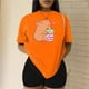 thumbnail image 3 of Playera Blusa De Capybara Tomando Refresco Ropa Divertida Para Mujer Capibara Color Anaranjado Talla Chica Marca Emil SaEs, 3 of 4
