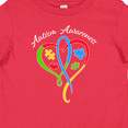 thumbnail image 4 of Inktastic Autism Awareness Heart Ribbon and Puzzle Pieces Boys or Girls Baby T-Shirt, 4 of 5