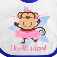thumbnail image 4 of Inktastic Monkey Love Tutu Dance Girls Baby Bib, 4 of 4