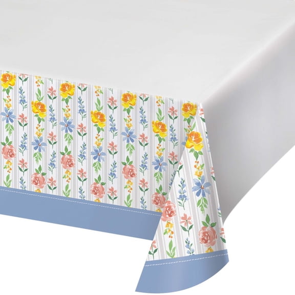 Spring Cottage Paper Tablecloth