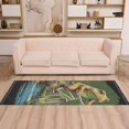 thumbnail image 5 of Frog Bike Flowers Leaves Runner Rug Machine Washable Area Rugs Carpet Non Slip Entryway Mat for Bedroom Entryway Front Door, 5 of 7