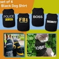 thumbnail image 2 of 4 Pack Dog Shirts for Small Dog, Breathable Pet T-Shirts Summer Clothes K9 Security Boss FBI Vest for Puppy Boy Girl, 2 of 7