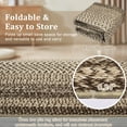 thumbnail image 5 of Garvee 10'x13' Printed Braided Rugs Farmhouse Bordered Carpet, Machine Washable Indoor Area Rug Non-Slip Low Pile Rugs for Living Room Bedroom Home Decor, Natural, 5 of 9