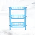 thumbnail image 2 of Shisuyan Kitchen Storage Rack Square Storage Rack Blue 1Pack 13.8X10.6X7.1In Plastic, 2 of 8