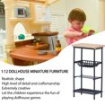 thumbnail image 3 of Miniature Kitchen Shelf, Simulation Decorative Fun Vivid 1:12 Dollhouse Kitchen Shelf Innovative  For Dollhouse Accessories, 3 of 8