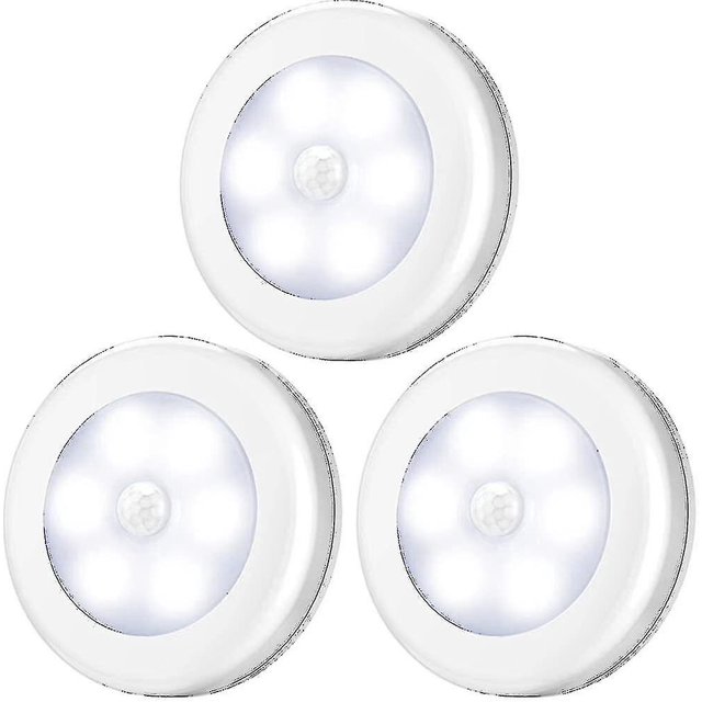 Luz con sensor de movimiento YONGSHENG Paquete de 3 Detector de movimiento LED