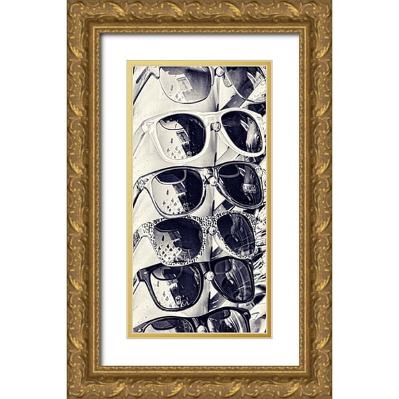 Murdock, Ramona 18x32 Gold Ornate Wood Framed with Double Matting Museum Art Print Titled - Cool Glass III