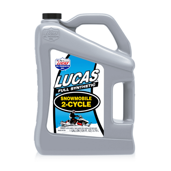 Lucas Oil 10847 Huile Motoneige Synthétique à 2 Cycles; 1 Gallon Pichet; Simple