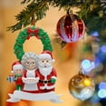 thumbnail image 2 of Xmas Hanging Ornament Personalized Wide Application Resin Family Name Writing DIY Christmas Hanging Decorating for Home, 2 of 8