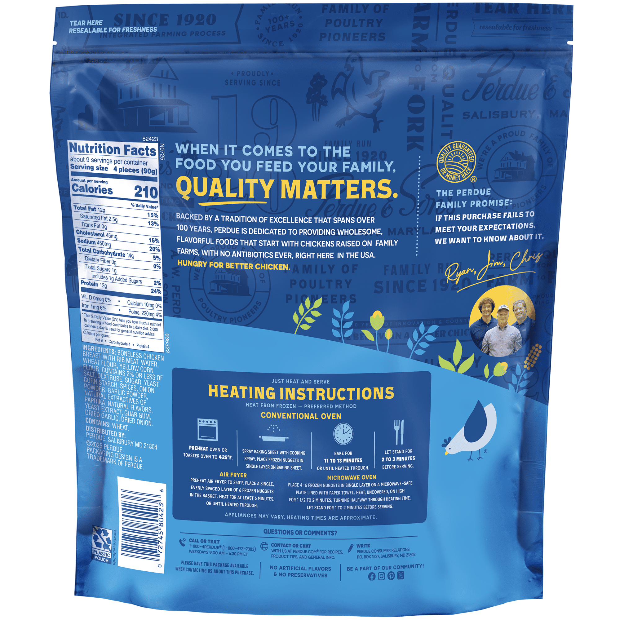 Perdue, No Antibiotics Ever, Frozen Chicken Breast Nuggets, 29 oz.