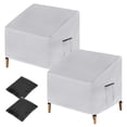 thumbnail image 1 of Uxcell 2-Pack Fundas para Sillas de Patio 31.1"Lx38.2"Wx29.1"H, Fundas Impermeables para Muebles de Exterior Apilables Protectores de Sillas Oxford para Muebles de Lounge/Gazebo/Jardín/Comedor [Gris], 1 of 1