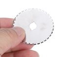 thumbnail image 1 of GLOGLOW 10 Uds 45mm Cuchillas de Corte rotatorio de Acero Inoxidable Hojas de Corte Circular de línea punteada para Corte de Papel de Cuero de Tela Khall 1.2122E+12, 1 of 6
