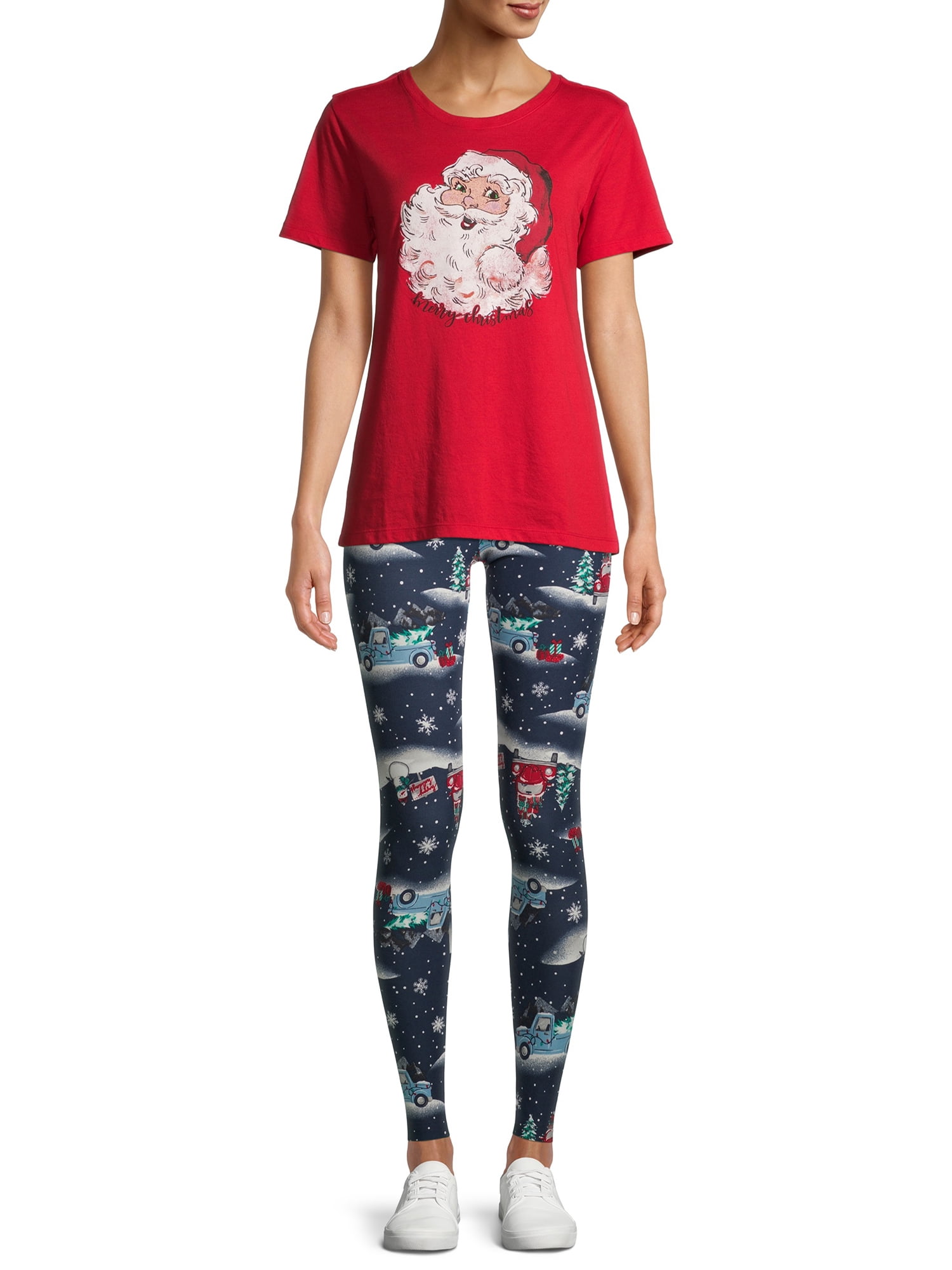 Holiday Time Women's Christmas Graphic T-Shirt