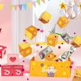 thumbnail image 4 of Caja de regalo de rebote Matsuzay para cumpleaños color rosa, 4 of 6