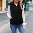 thumbnail image 3 of Misright Women's Lightweight Sleeveless Hoodie with Zipper Fit Casual, 3 of 11