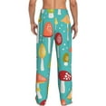 thumbnail image 3 of Balery Men'S Mushrooms Pants,Sleepwear Pants,Pajama Pants,Pj Bottoms Drawstring And Pockets-Xx-Large, 3 of 9