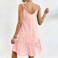 thumbnail image 6 of BRGZLK Stripe Dress for Womens Summer V-Neck Sleeveless Bohemian Beach Halter Dress Pink L, 6 of 6