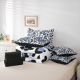 thumbnail image 6 of Castle Fairy Gradient Butterfly Bedding Comforter Set,Cheetah Print Queen Bedding Sets, 6 of 8