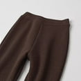 thumbnail image 6 of Efsteb Girls Flare Pants High Waist Wide Leg Long Pants Elastic Sequin Pants Bell Bottom Casual Sports Leggings (Coffee,5-6Years), 6 of 6