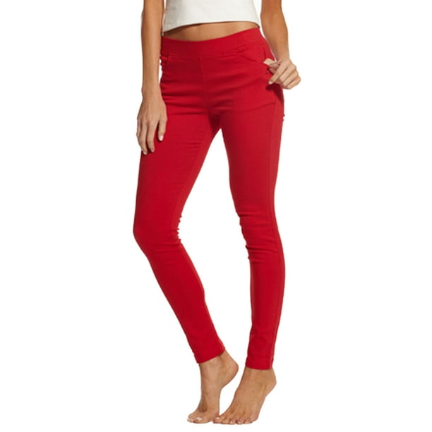 Vivian's Fashions - Vivian's Fashions Long Leggings - Jeggings, Elastic Waist - Walmart.com