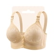 thumbnail image 2 of SRZYMJ Tank Style Bra for Women Elderly Women's Front Closure Bra Plus Size Full Coverage Support Wireless Comfort Soft Seamless Tanks Top Undergarment for Seniors, 2 of 5