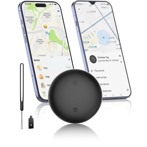 ZHZFKQ 2-In-1 Air Tracker Tag for Ios&Android-Smart Tags Dual System Bluetooth Finder Compatible with Find My&Android Find Hub,Mini Gps Tracker Item Finders for Keys,Wallet,Luggage,Pet,Bike