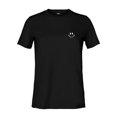 thumbnail image 4 of Dalix Smile Face Embroidered Soft Cotton Short Sleeve T Shirt Womens in Black 2XL XX-Large, 4 of 5