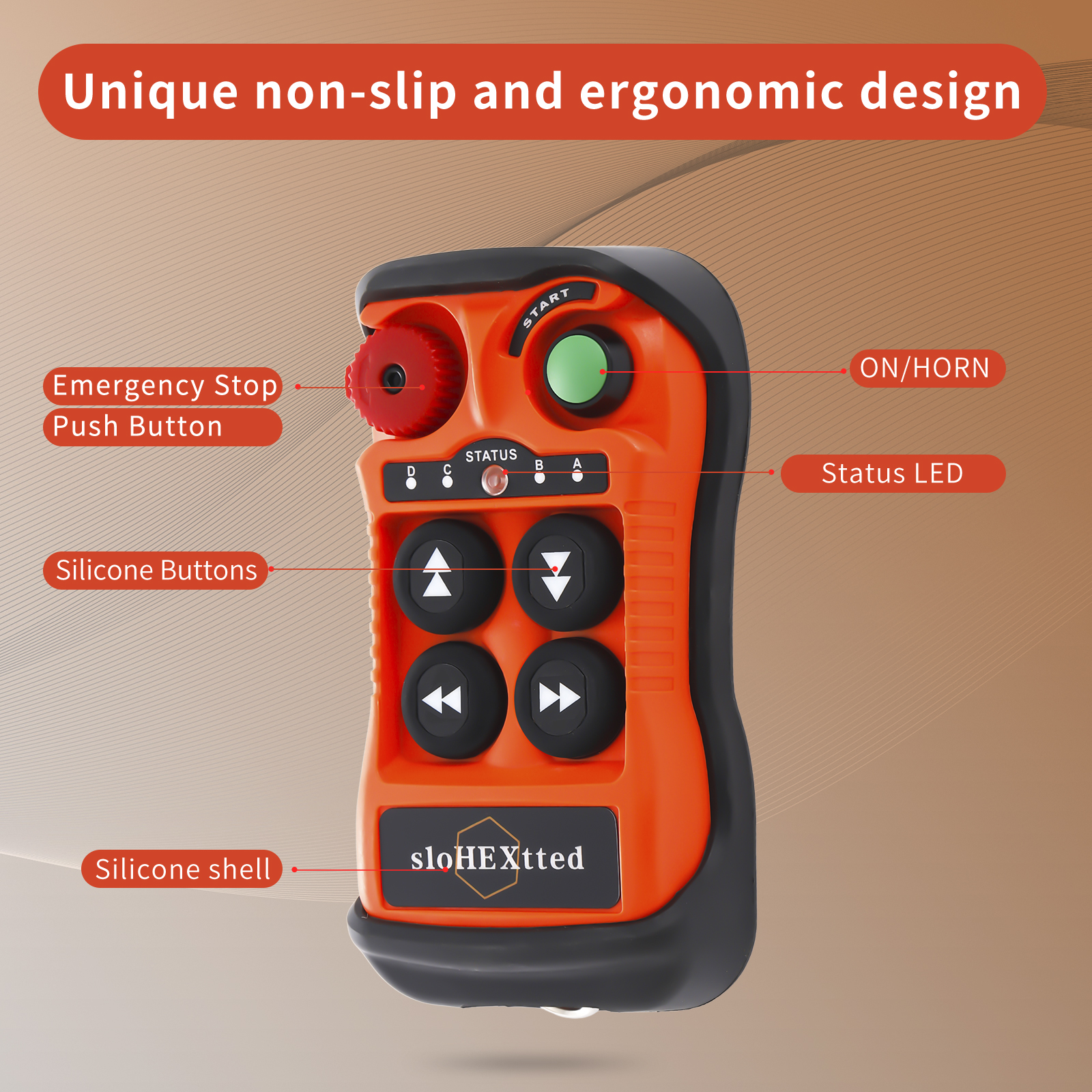 4 Channel Mini Industrial Wireless Crane Radio Remote Control 110V for Electric Chain Hoist Overhead Bridge Travelling Crane Truck Two Transmitter and One Receiver